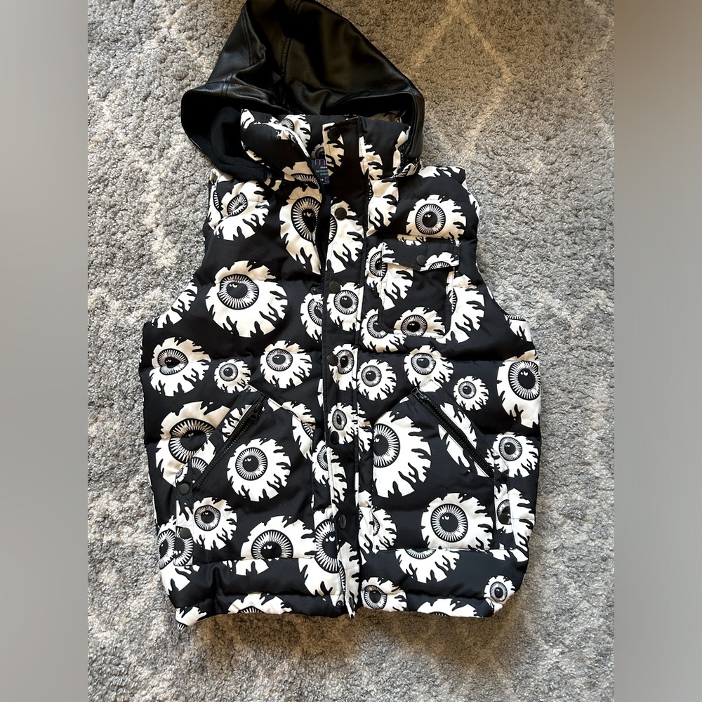 Mishka Eyeball Print Puffer Vest